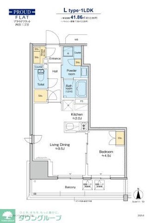 プラウドフラット四谷三丁目の物件間取画像